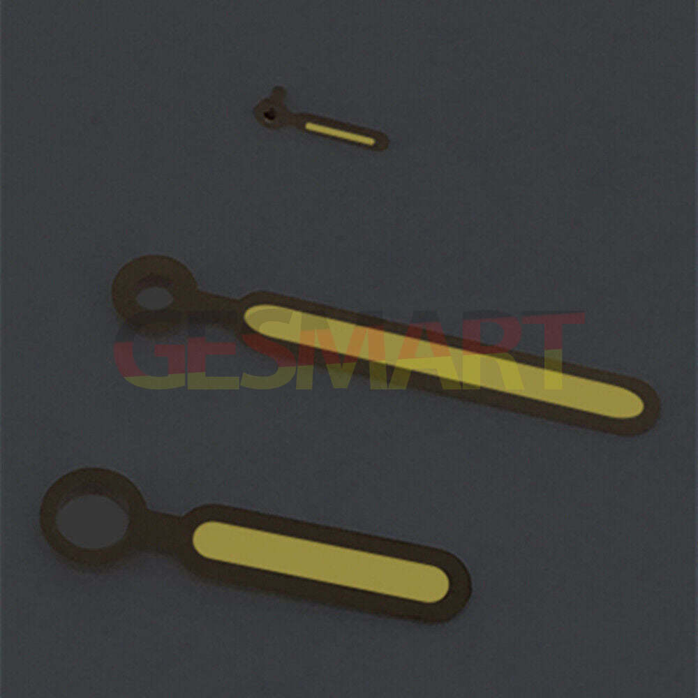 Aiguilles de montre à lumens jaunes avec garniture or rose pour mouvements ST3600/ST3620/ETA6497/6498