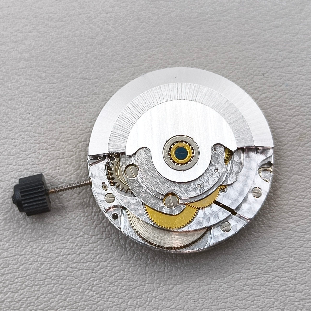 SHANGHAI 2824 Silver Carved Automatic Mechanical Movement Date@3