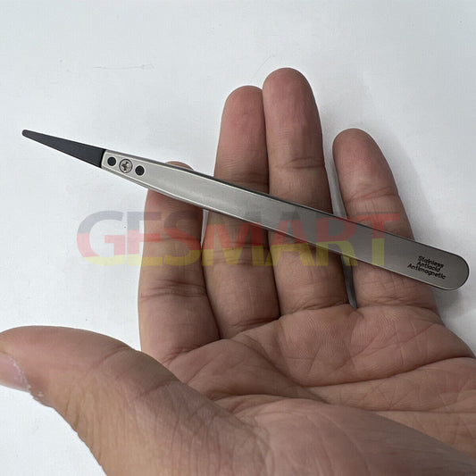 Bergeon 6571-CPR-2A precision tweezers with CPR 2A replaced ends for watch repair and assembly.