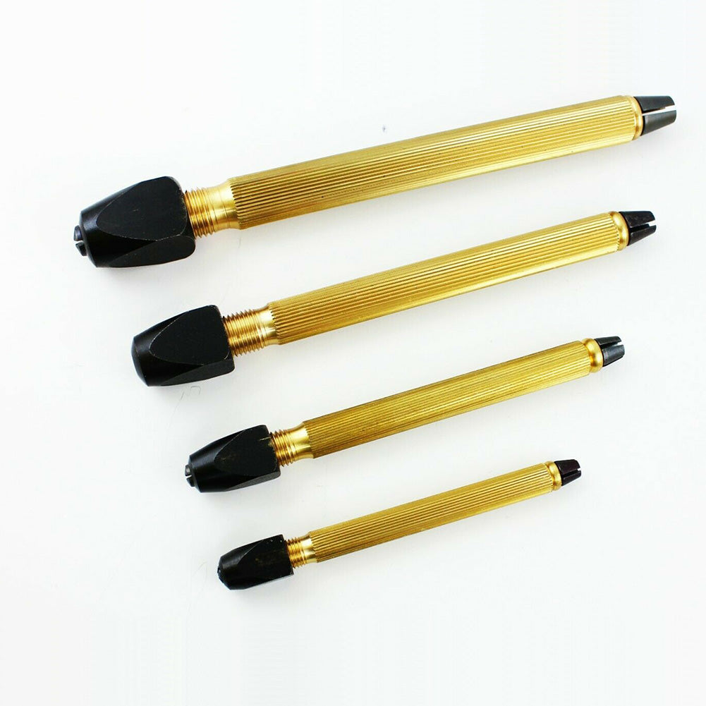 Horotec MSA02.026 Pin Vice Set with 4 square heads, ideal for precise watch accessory repairs and adjustments.