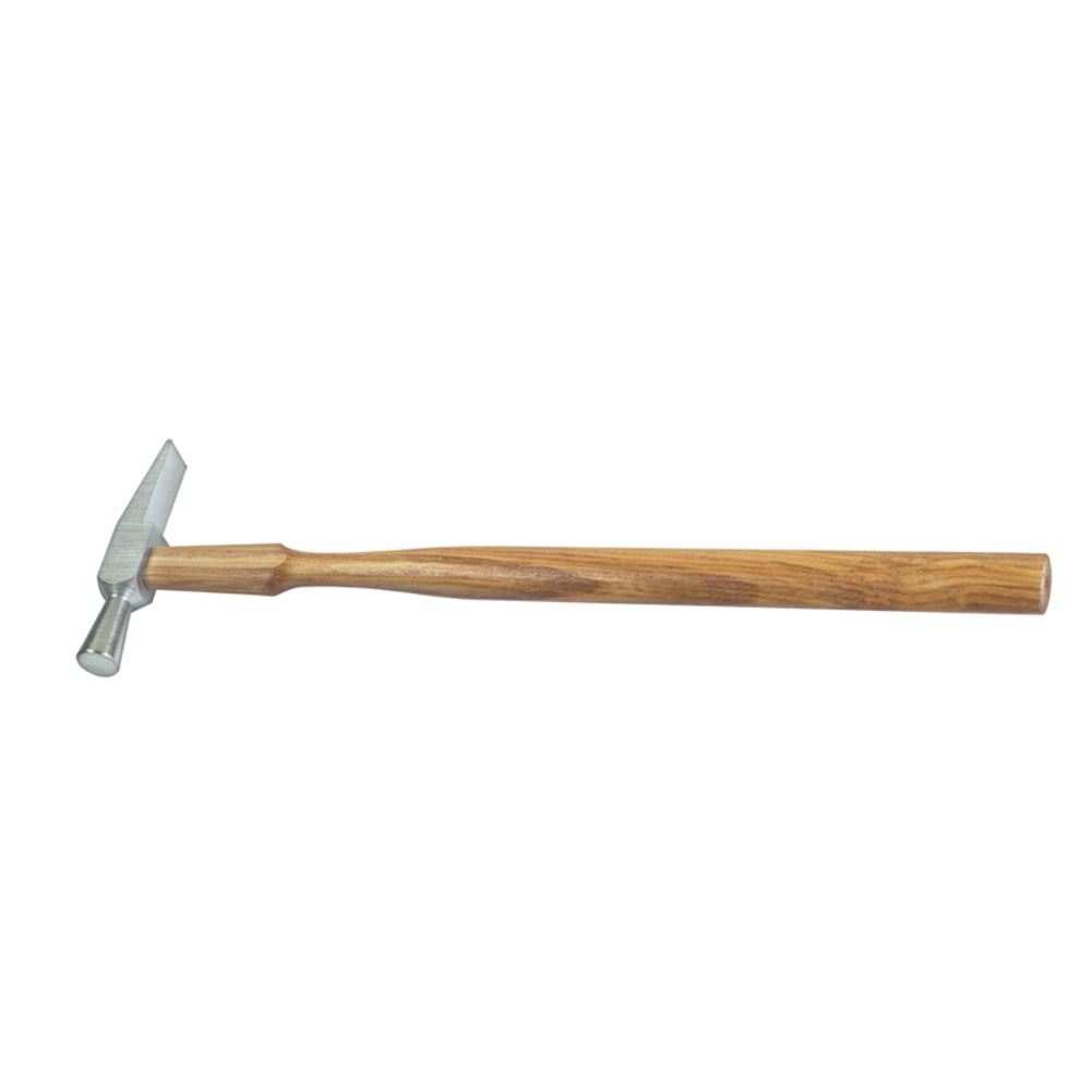 Horotec MSA04.003 watchmaker's hammer with flat and conic head, 230mm length for precise watch accessory adjustments.