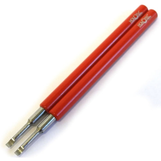 Horotec MSA05.007 watch hand levers 2.50mm wide, precision tool for wrist watch repairs and adjustments.