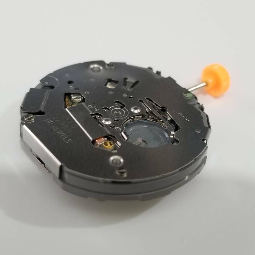Miyota JR10 Quartz watch movement, precise repair part for durable timekeeping in watch accessories.