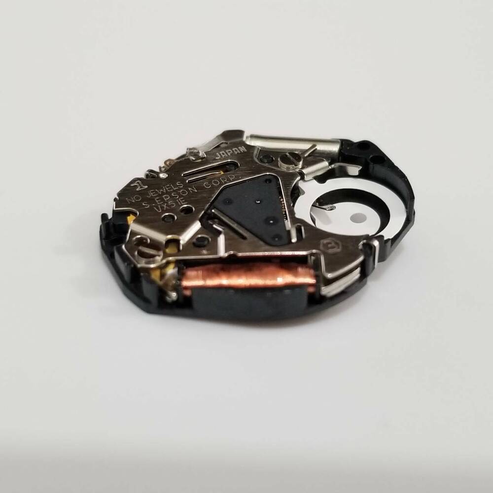 S. Epson VX51 quartz watch movement repair part compatible with 5Y95, 7N01, V701, Y481 models.