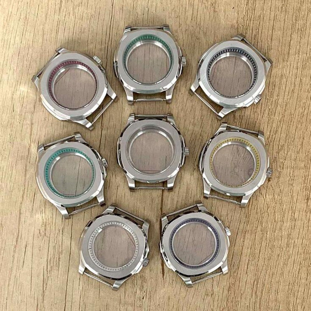Boîtier de montre 40 mm avec verre saphir pour mouvement automatique NH35/36/4R/7S