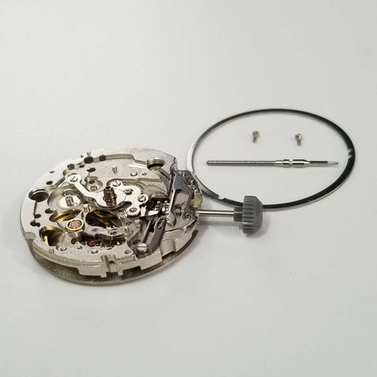 Miyota 82S0 mechanical automatic movement for watch repair, precision timekeeping component.