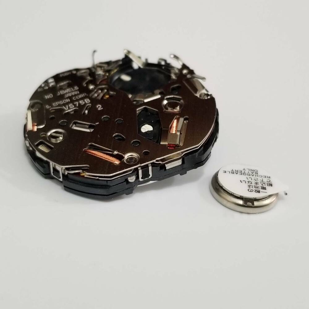 S. Epson VS75 solar quartz movement part for V175 model watch repair accessories