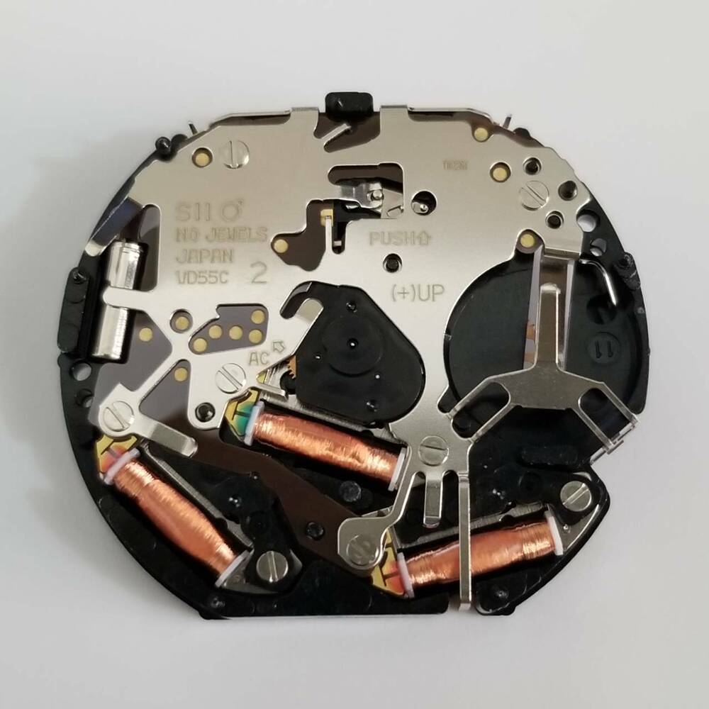 SII VD55 quartz watch repair part featuring V655 movement for accurate timekeeping and reliable performance.