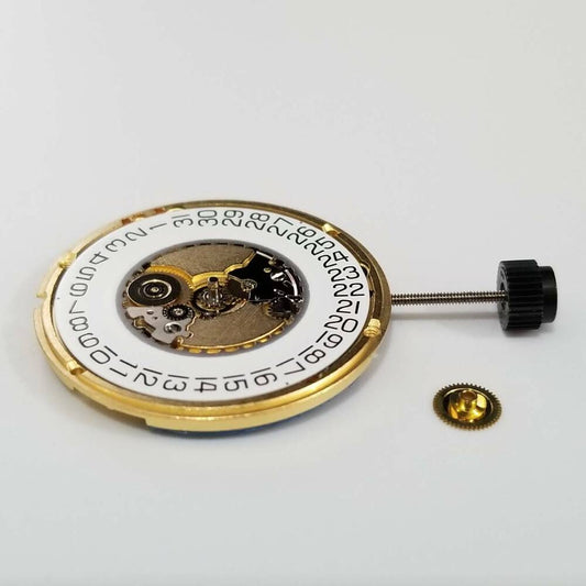 ETA 955.412 quartz watch movement with 2 hands, compatible replacement for 955.411, 955.414, F05.111, and F05.11A models.