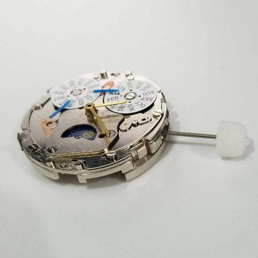 SHANGHAI 7751 automatic movement repair part for Longines watches with 8 hands.