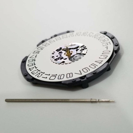 S. Epson VX62 watch quartz movement repair part with date display at 3 o'clock position