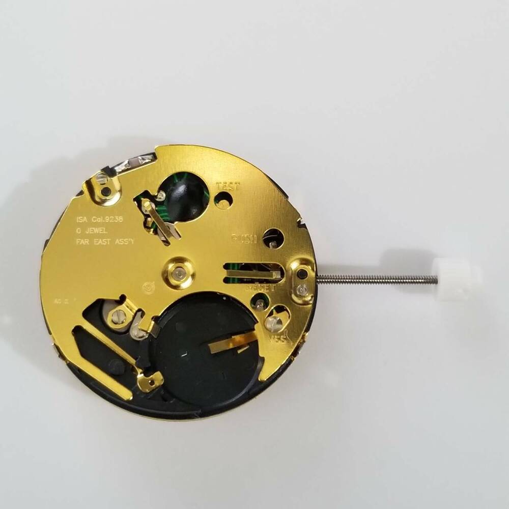 Gold ISA 9238/1970 quartz watch repair part for precise timekeeping and reliable accessory maintenance.