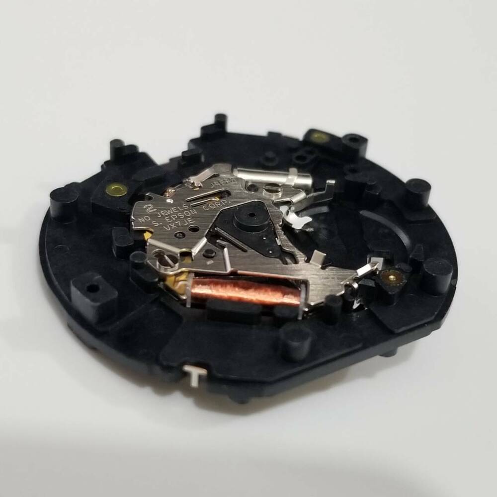 S. Epson VX7J quartz movement repair parts for accurate watch maintenance and precision timing