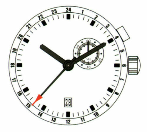Silver ISA 8176/2050 quartz watch repair part for precise timekeeping and long-lasting durability.