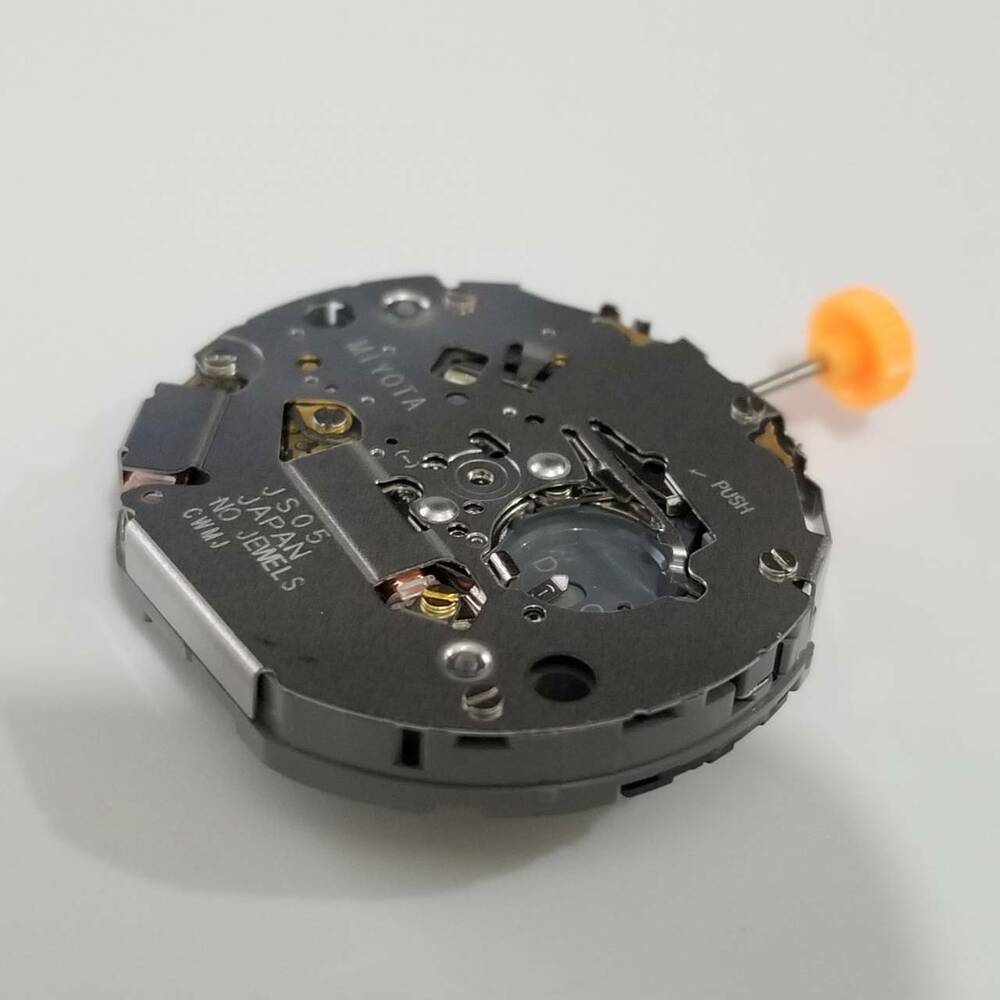 Miyota JS05 quartz movement for accurate watch repair and timekeeping replacement part.