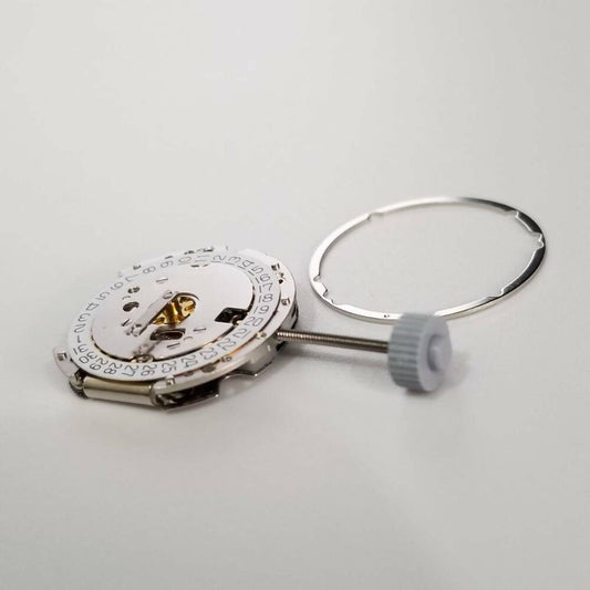 Ronda 774 quartz watch movement with 2 hands, precision repair part for timepieces.