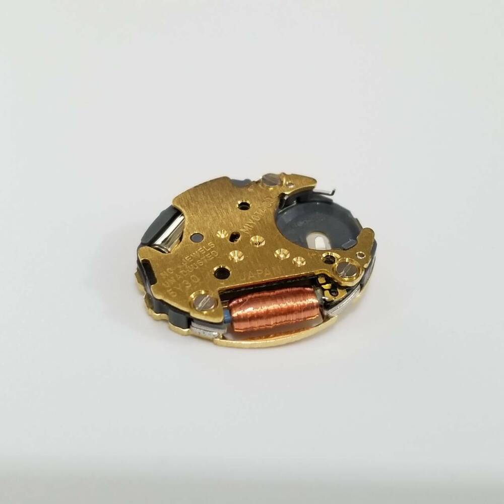 Miyota 5Y30 quartz watch movement repair part, compatible with 2038, 2951, 5930 models for precise timekeeping.