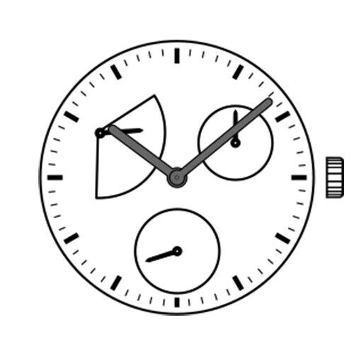 SII VD86 quartz watch movement part for accurate watch accessory repairs and replacements.