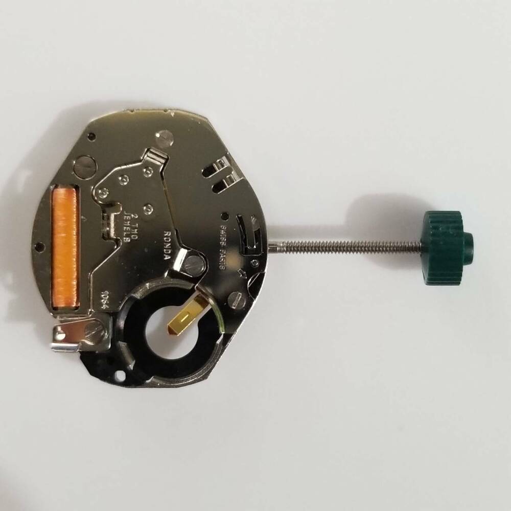 Ronda 1064 quartz watch movement, precise replacement part for reliable timekeeping and watch repair.