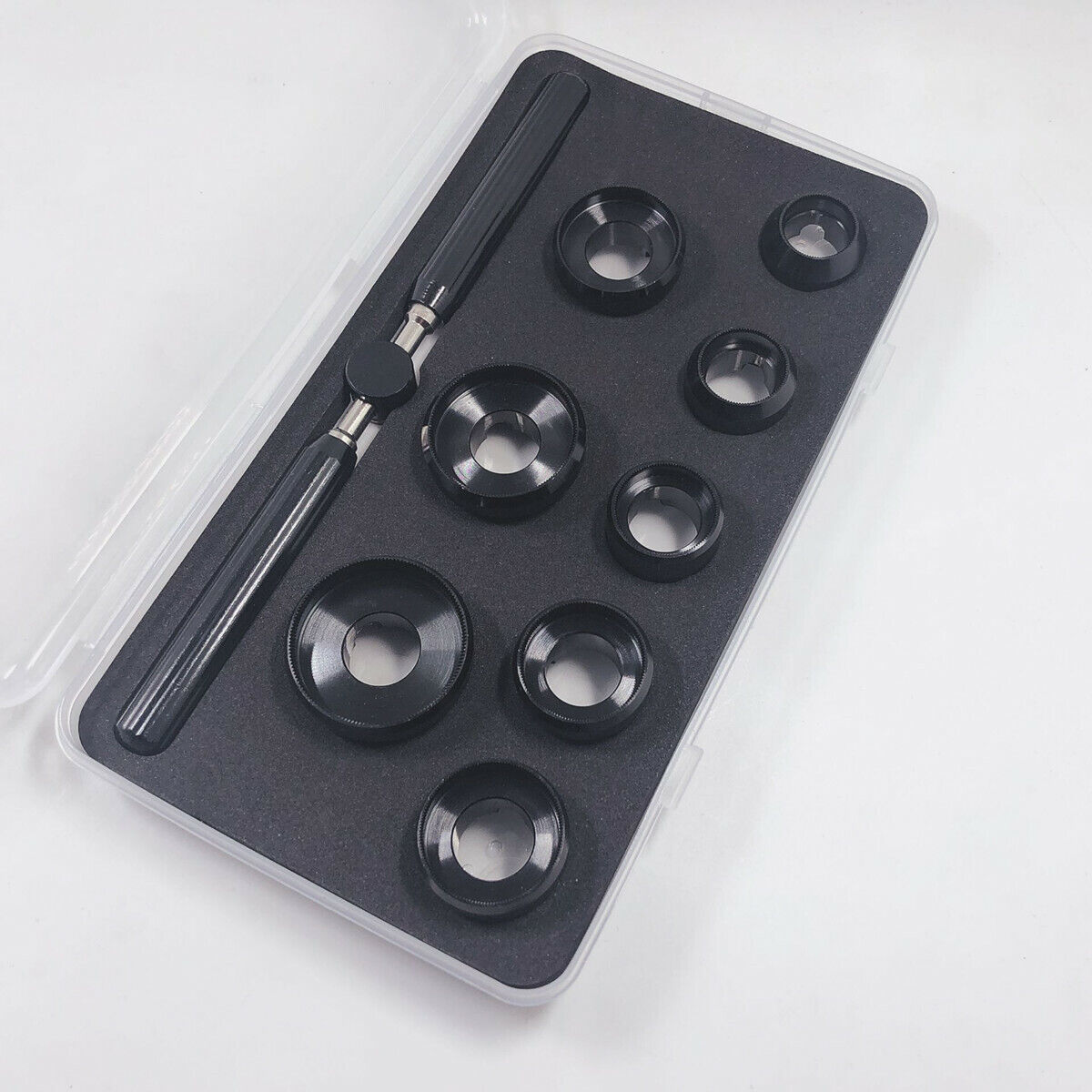 Titanium alloy watch back cover wrench kit for Tudor, durable tool for watch repair and opening cases.