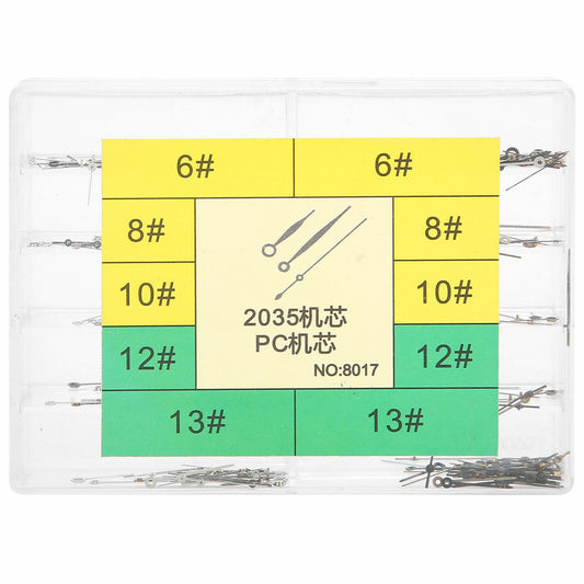 Assorted alloy watch hands and needles pins repair kit for Miyota 2035 movement