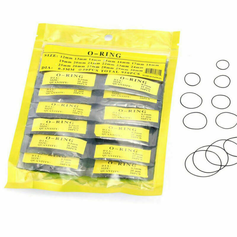 500pcs/Set 31-40mm Rubber O-Ring Watch Back Cover Seal Gaskets Repair Parts