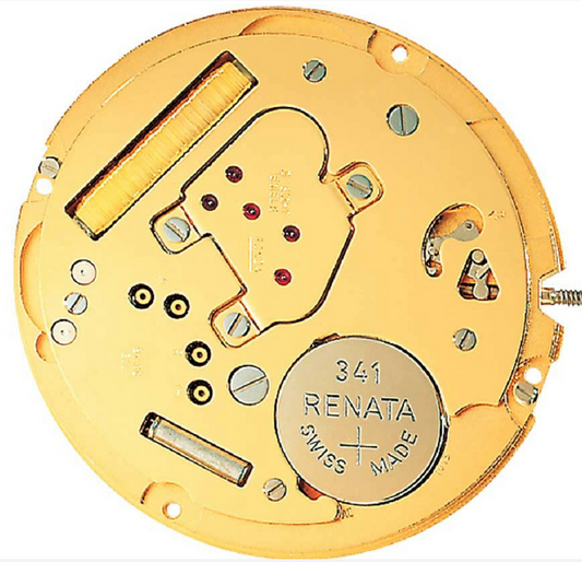 Ronda 1015 quartz watch movement mechanism for precise timekeeping in watch repairs.