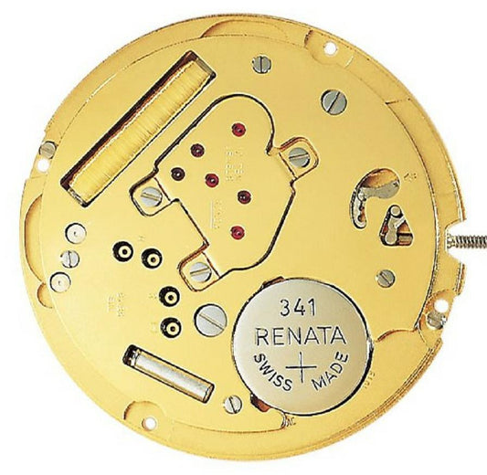 Ronda 1019 quartz watch movement with precision timekeeping for watch repairs and replacements.
