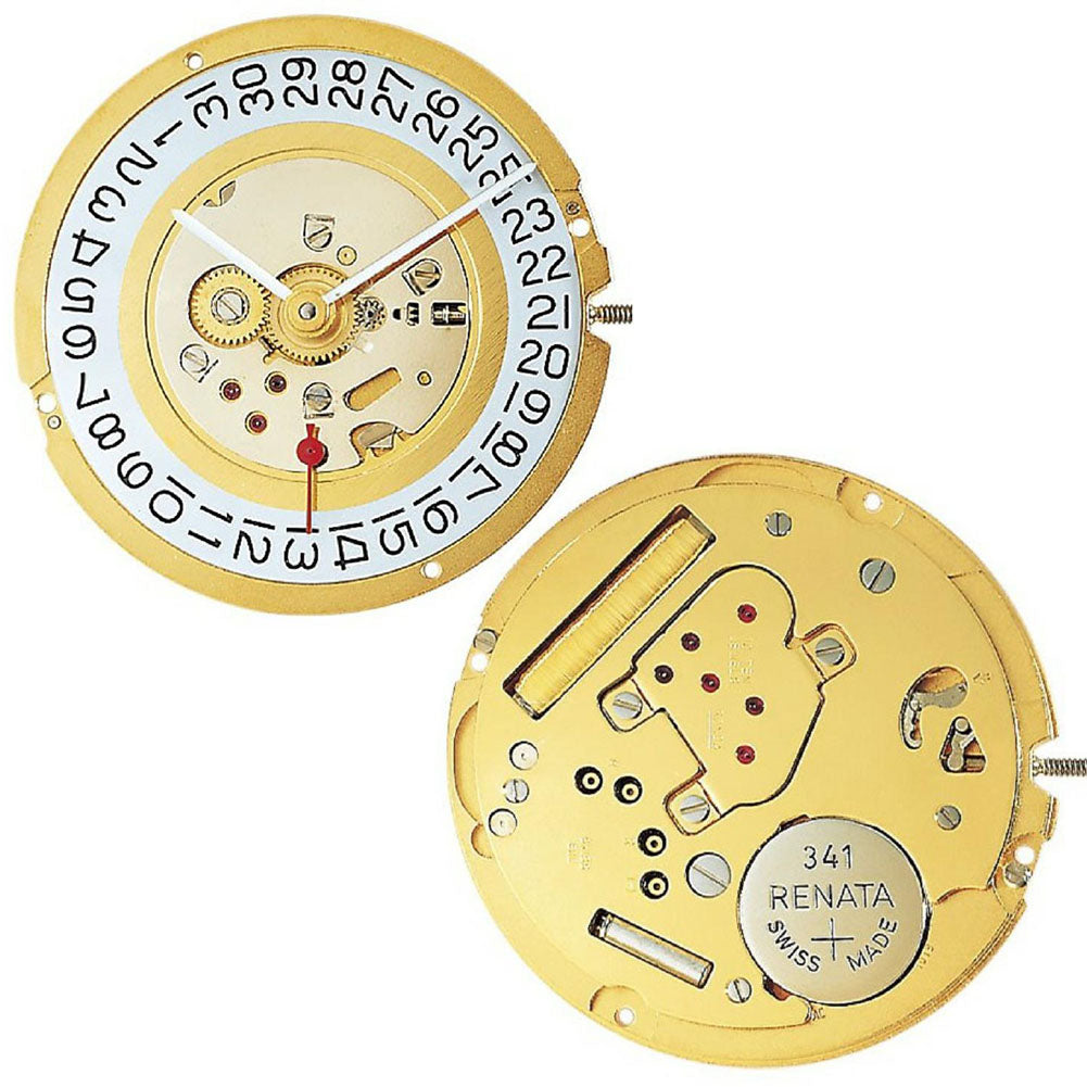 Ronda 1019 quartz watch movement by Ronda, precise timekeeping for watch repairs and replacements.