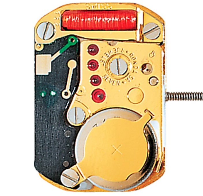 Ronda 1032 quartz watch movement, precise timekeeping component for wristwatches, Swiss brand.
