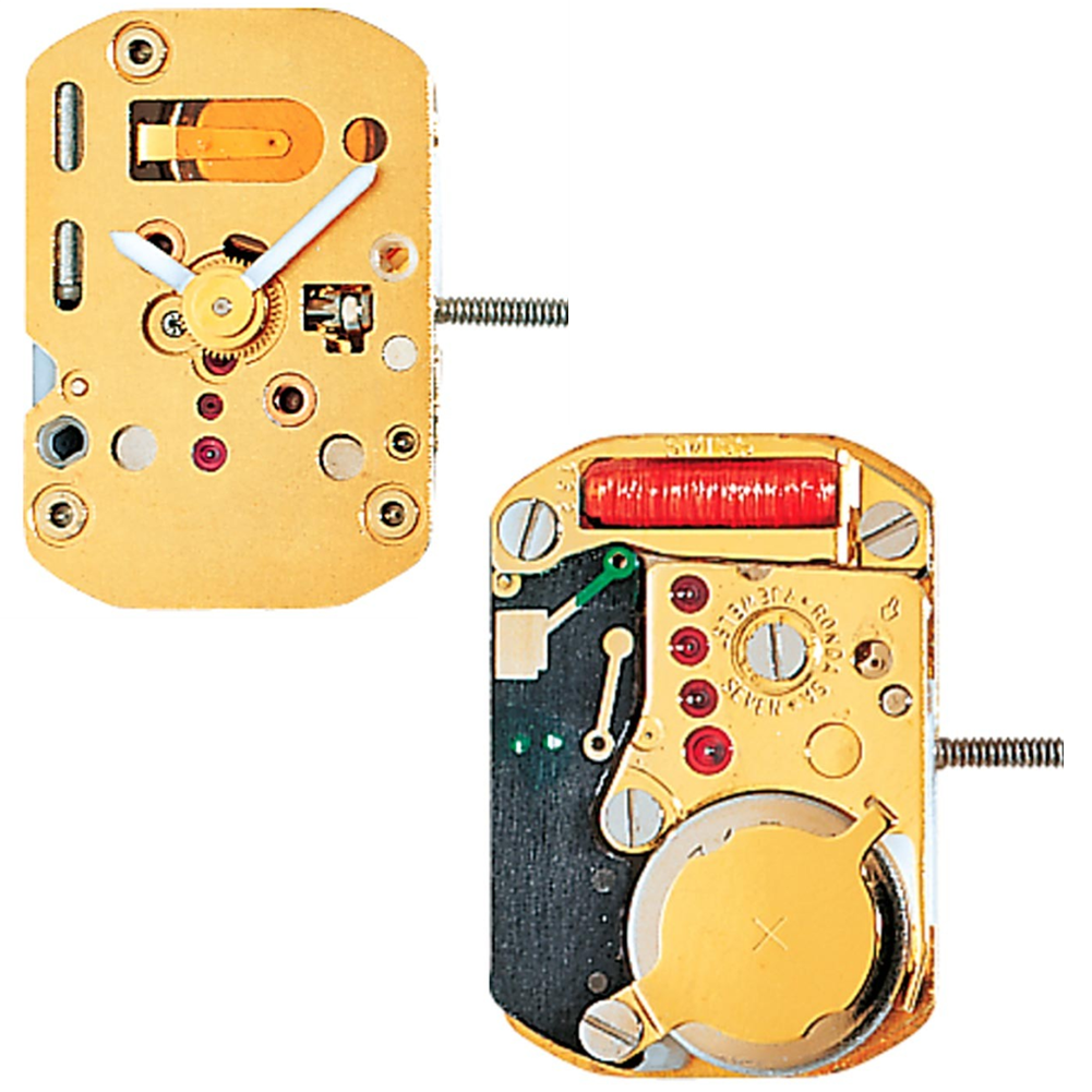 Ronda 1032 quartz watch movement, Swiss precision component for accurate wristwatch timekeeping.