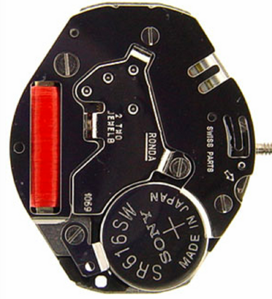 Ronda 1069 quartz watch movement mechanism for precise timekeeping in watch accessories.