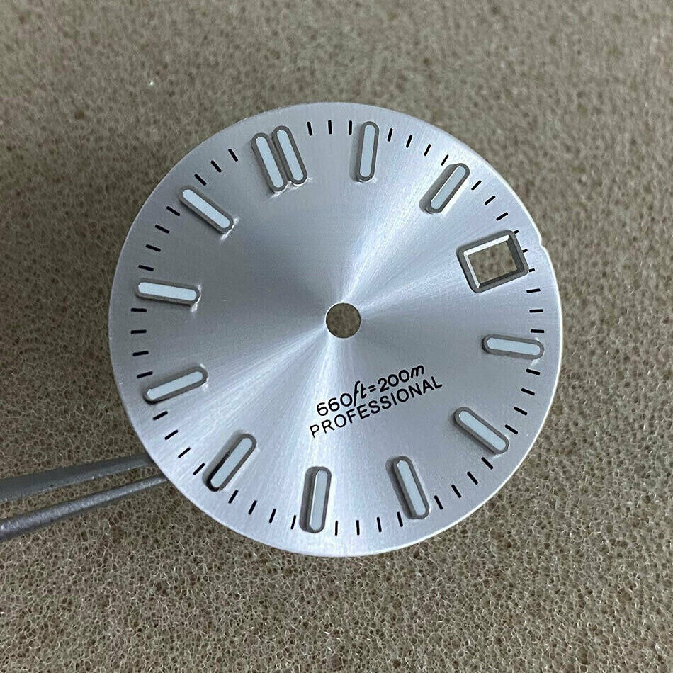 Cadran de montre 28,5 mm vert lumineux, compatible avec le mouvement NH35 #AE46