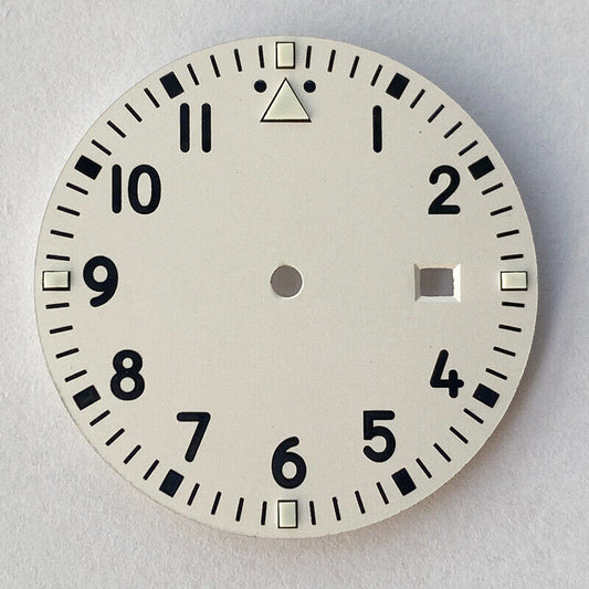 Green luminous 33.5MM watch dial, compatible with Miyota 8215/2813 movements, for enhanced visibility