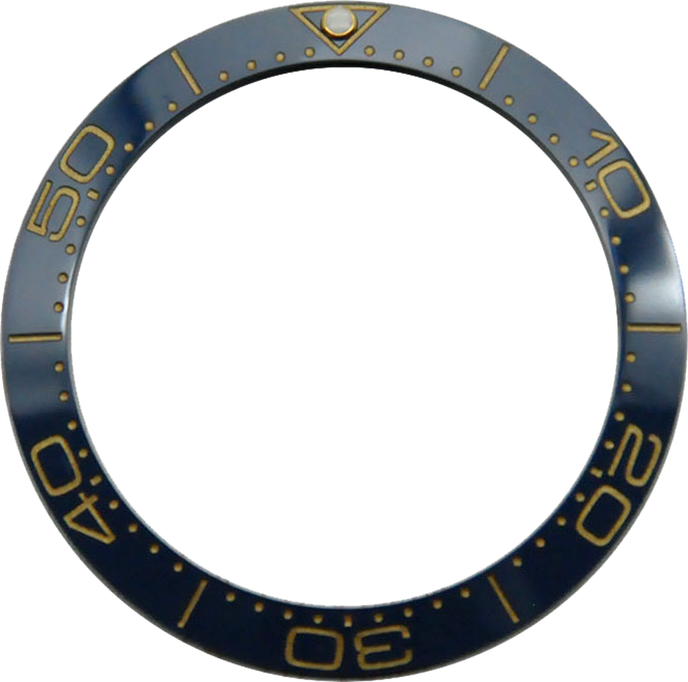 Anillo de bisel cerámico de 38mm para reloj, anillo insertable para bisel para caja de reloj GMT de 40mm