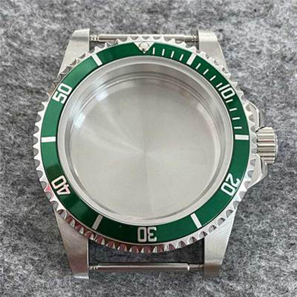Caja de reloj impermeable 39.5mm acero inoxidable espejo cristal de zafiro para NH35/36