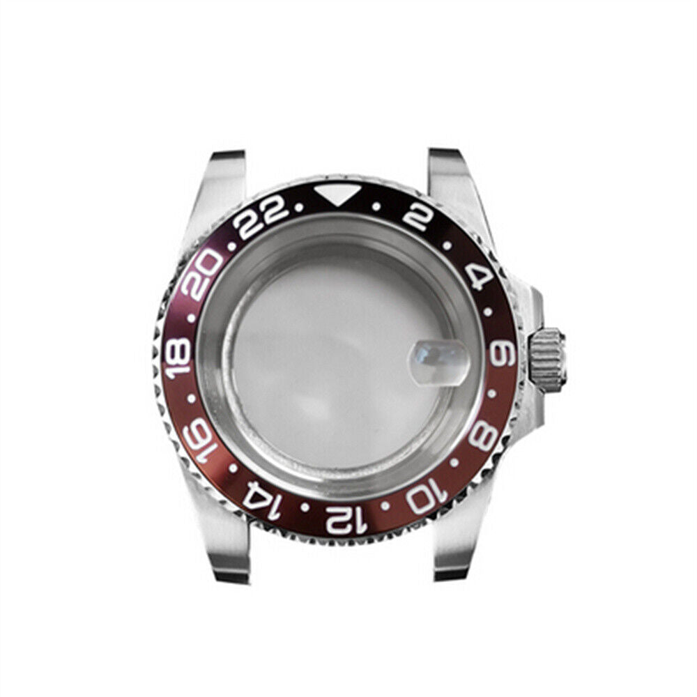 Boîtier de montre en verre saphir grossissant 40 mm pour montre NH35/NH36