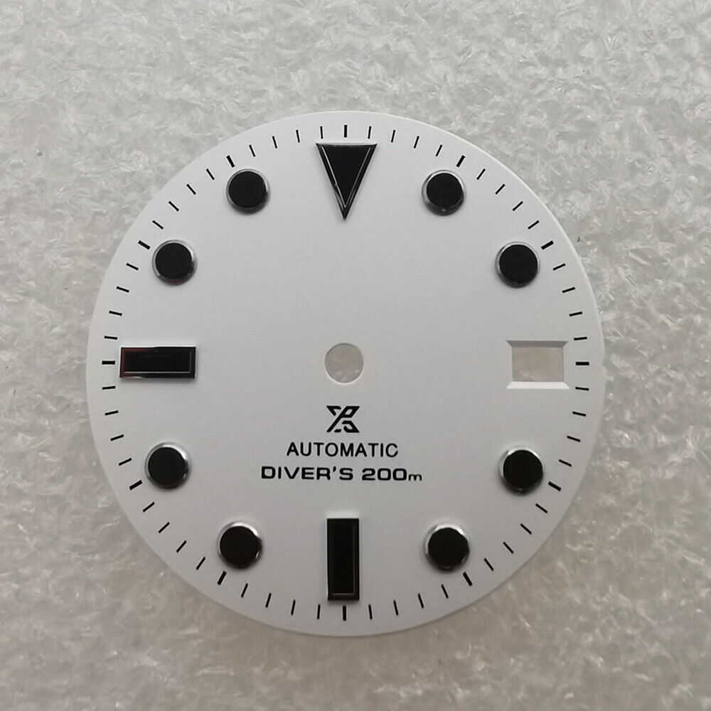 Cadran de montre neuf de 28,50 mm, vert lumineux, adapté au mouvement NH35 #04