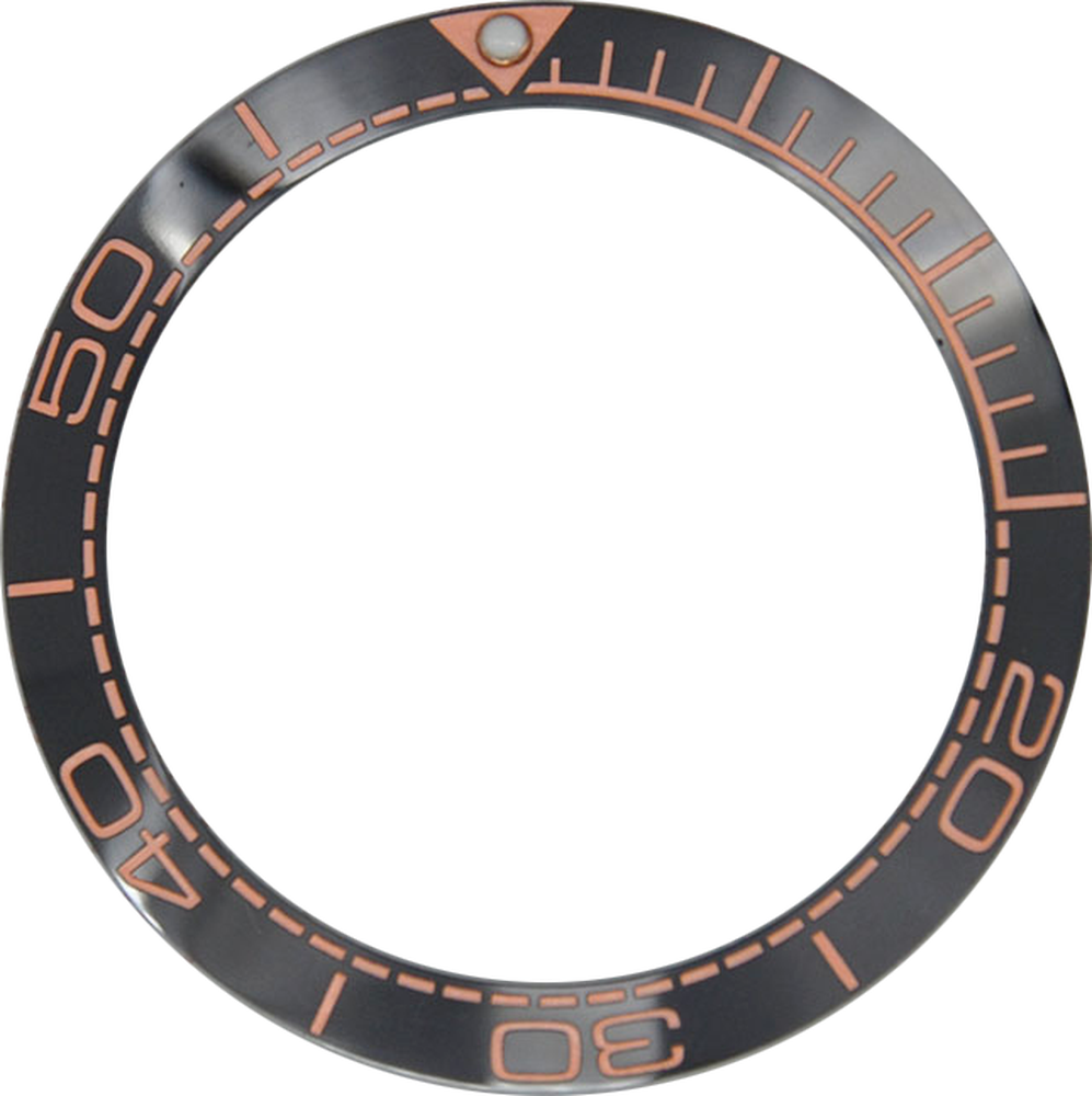 Anillo de bisel cerámico de 38mm para reloj, anillo insertable para bisel para caja de reloj GMT de 40mm