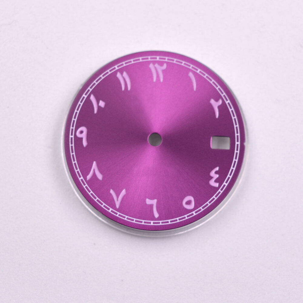 Cadran de montre à chiffres arabes de 28,50 mm, compatible avec le mouvement NH35 NH35A AB-4