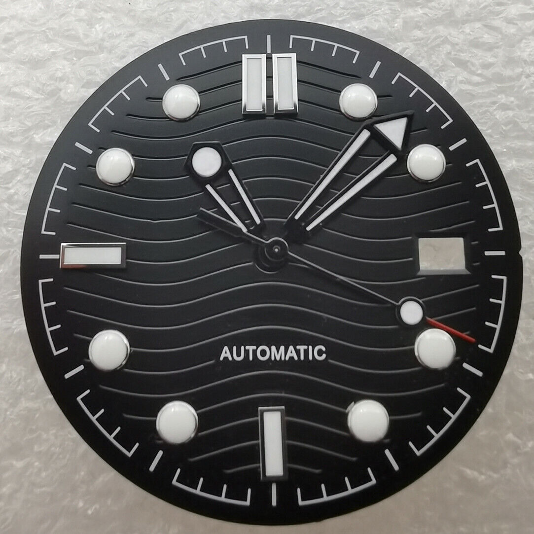 新品 31mm 時計文字盤 グリーン 蓄光 オメガ NH35/NH36対応 #02
