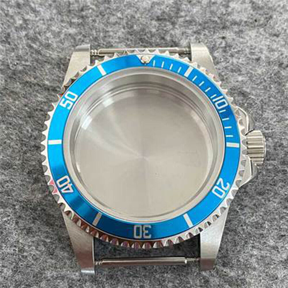 Caja de reloj impermeable 39.5mm acero inoxidable espejo cristal de zafiro para NH35/36