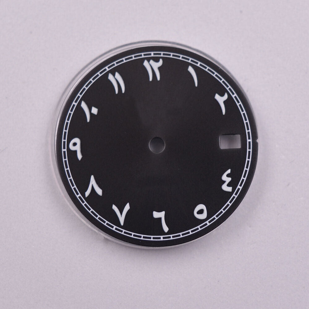 Cadran de montre à chiffres arabes de 28,50 mm, compatible avec le mouvement NH35 NH35A AB-4
