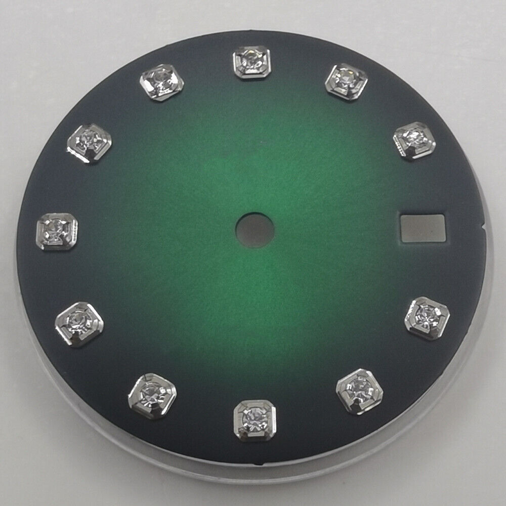 29 mm Zifferblatt ohne Leuchtmasse, geeignet für NH35 NH36 Uhrwerk, Imitation Diamond Nail