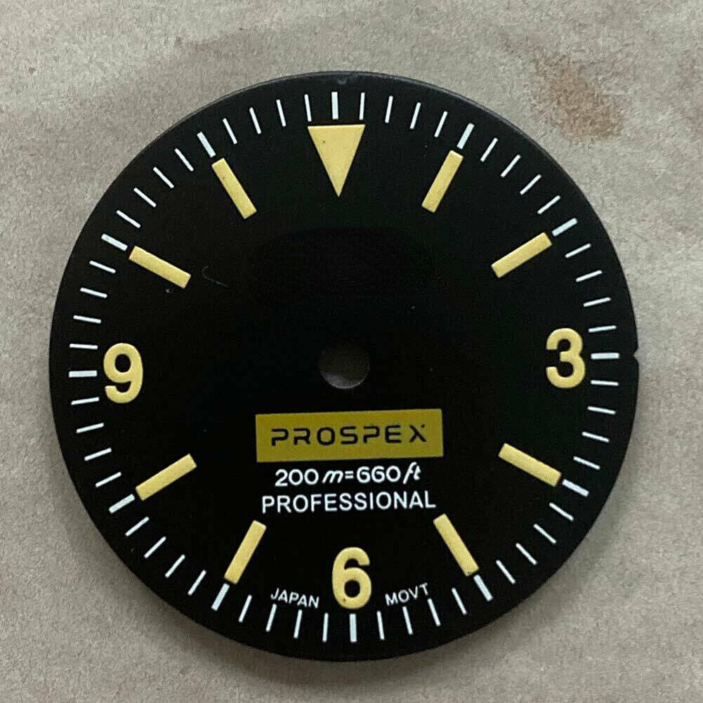 28,50 mm Zifferblatt grün leuchtend passend für NH35/NH36 Uhrwerk Uhr #04