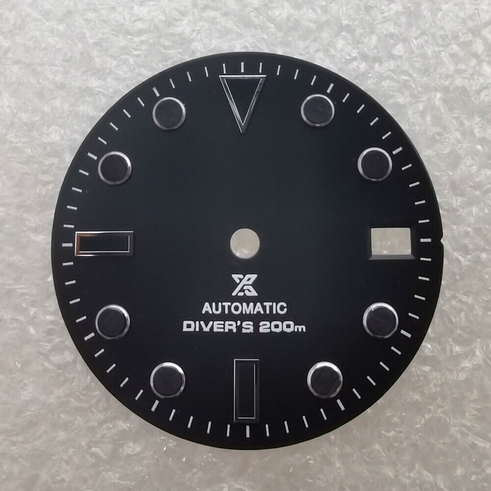 Cadran de montre neuf de 28,50 mm, vert lumineux, adapté au mouvement NH35 #04