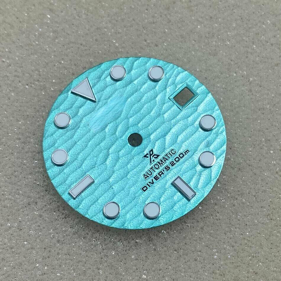 Cadran de montre 28,5 mm vert lumineux adapté au mouvement NH35 #VE45