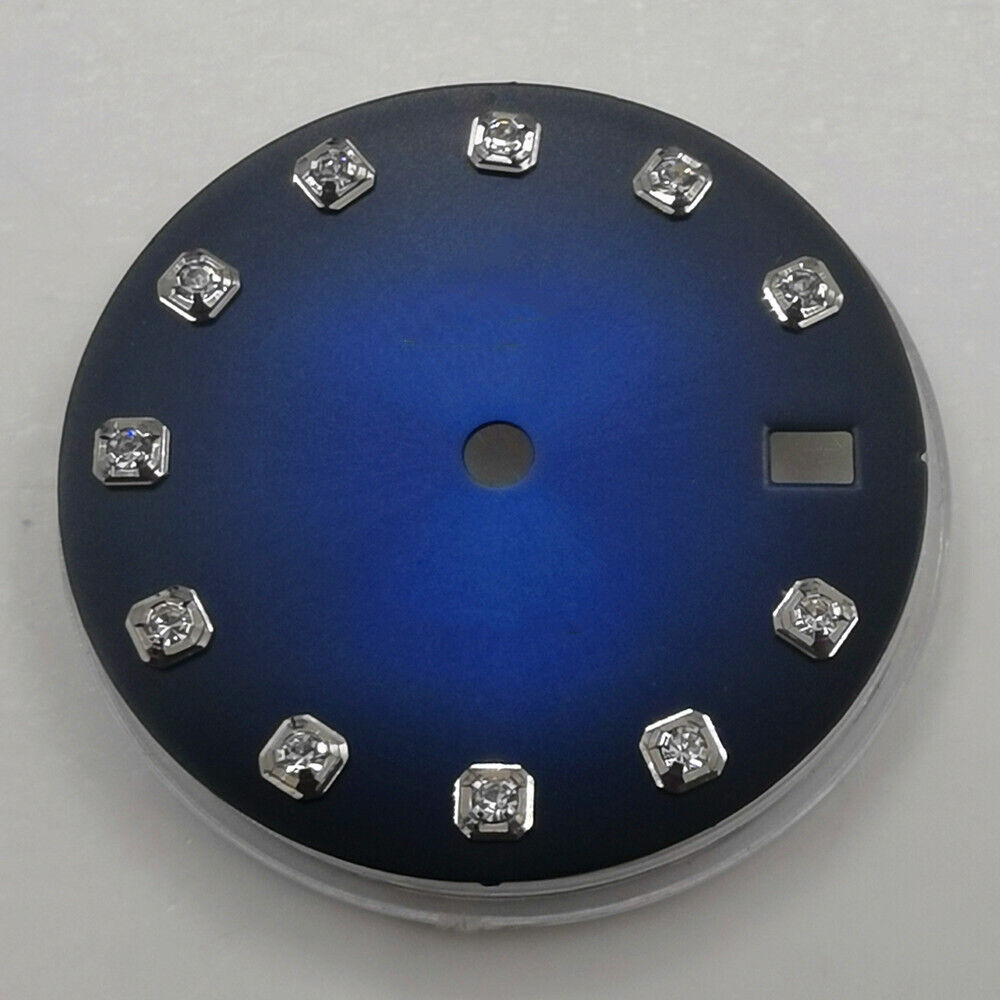 29 mm Zifferblatt ohne Leuchtmasse, geeignet für NH35 NH36 Uhrwerk, Imitation Diamond Nail