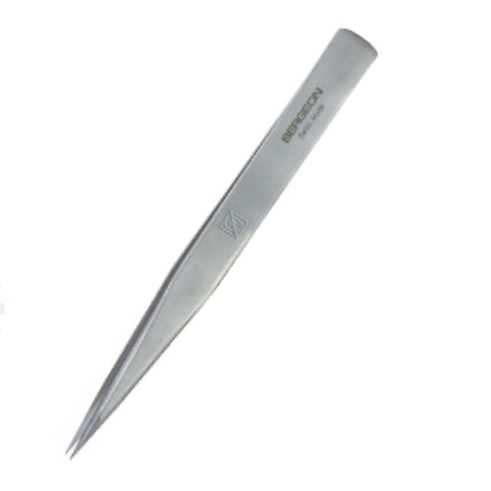 Bergeon 7024 anti-magnetic tweezers for precise watch repair and delicate accessory handling.