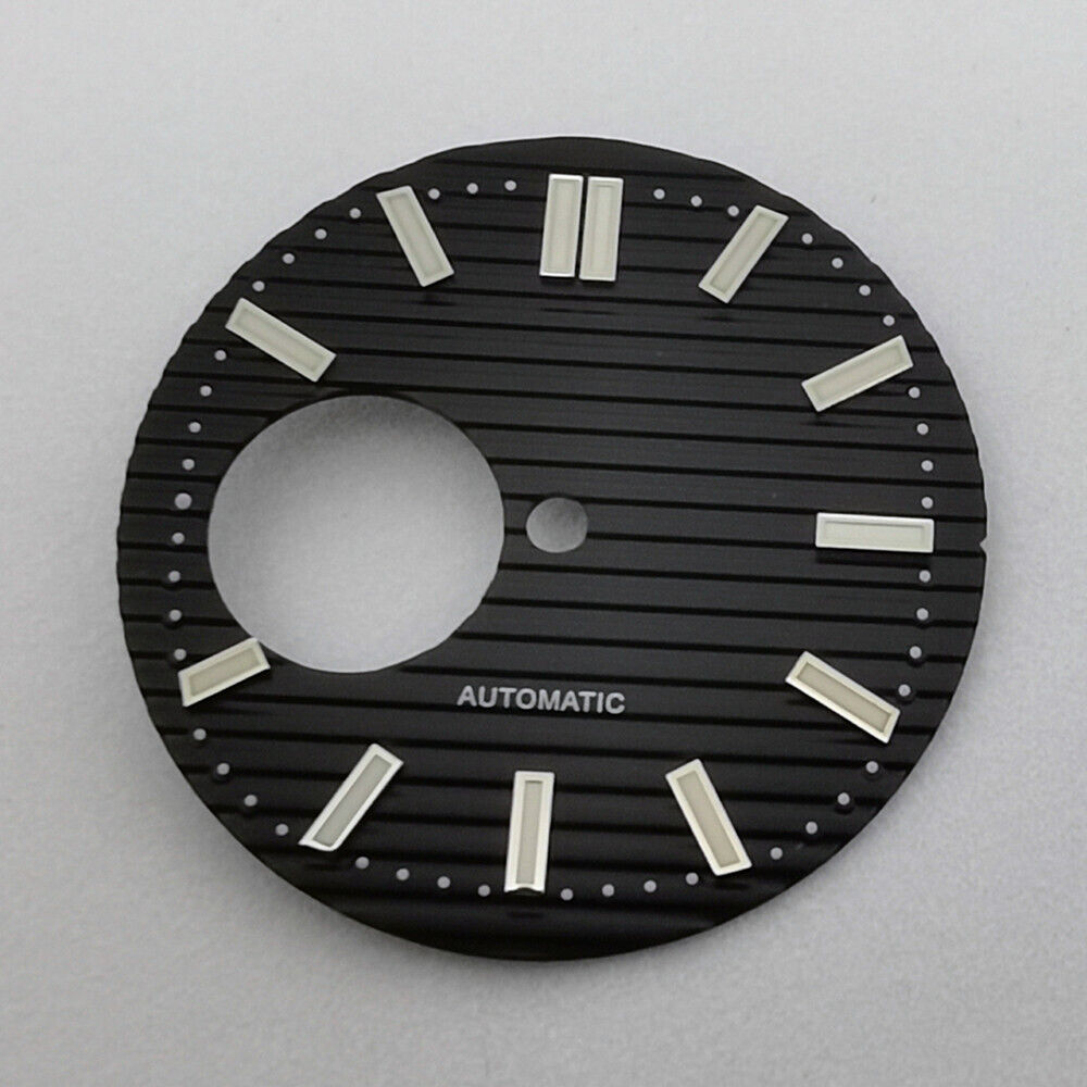 Cadran de montre neuf de 29,7 mm, vert lumineux, compatible avec le mouvement NH38 #JC06